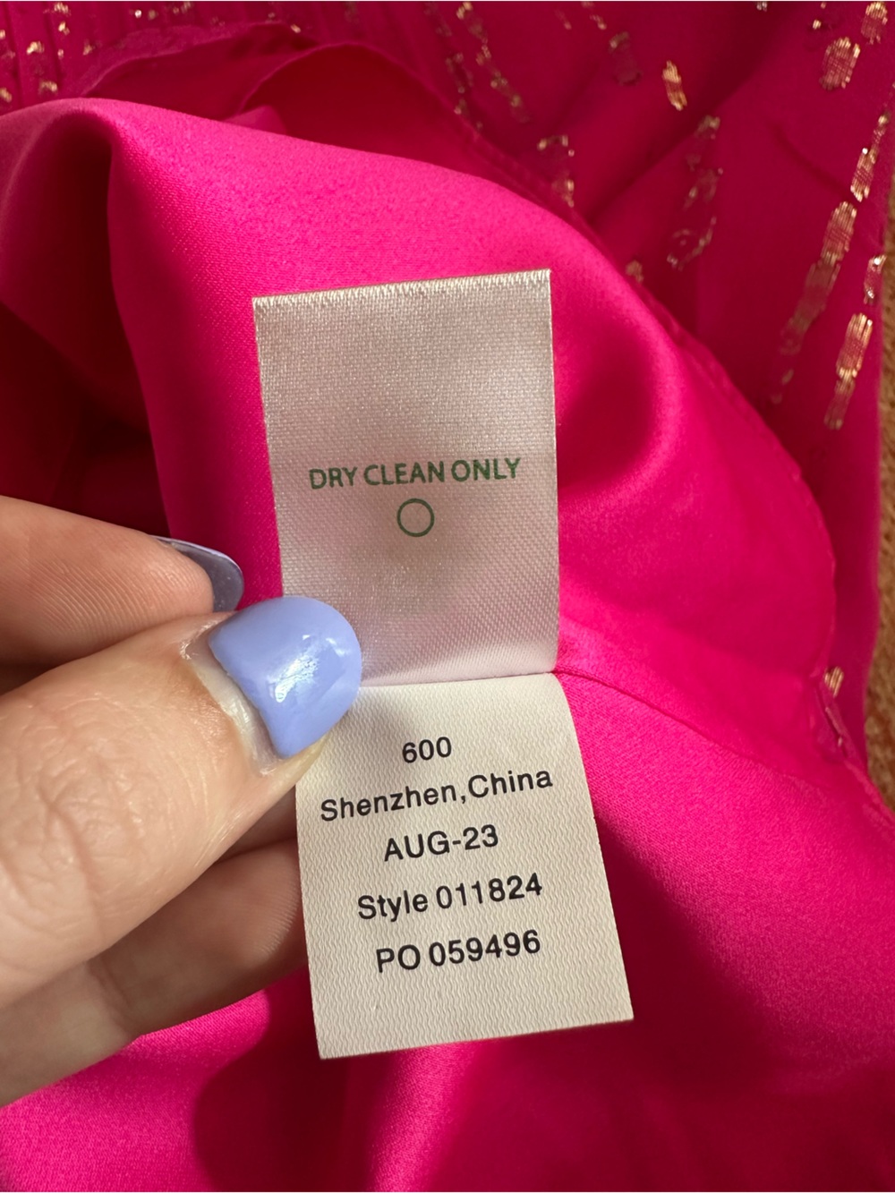 NWT Lilly Pulitzer Cleme Long Sleeve Silk dress pink palms fish clip chiffon 2 - Picture 7 of 7